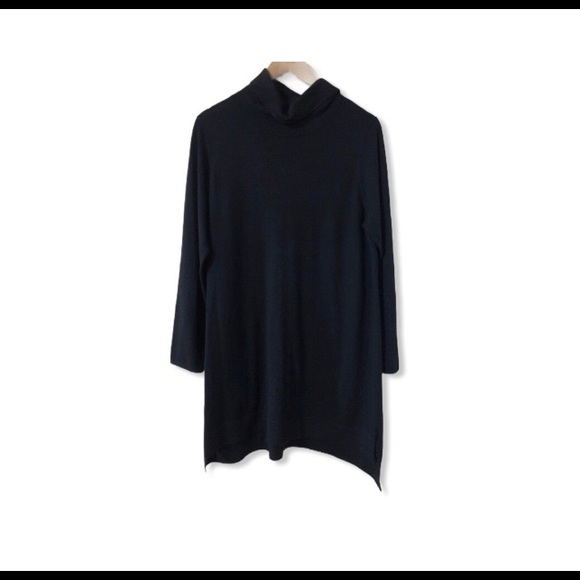 SOLD NWT Eileen Fisher turtleneck wool knit dress - Picture 3 of 6